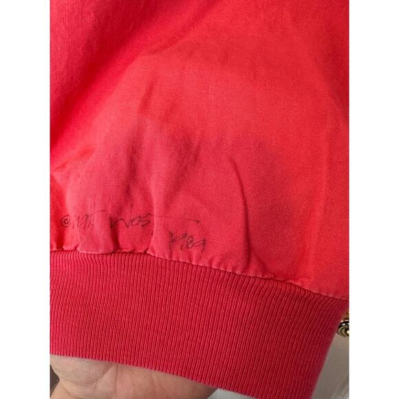 Vintage 80s Long Sleeve T-Shirt Size L Hand Painted Graphic Pink Aztec Cotton - Picture 8 of 11